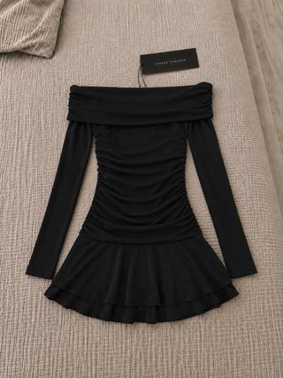 Vestido Bershka Negro Corto