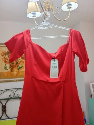 Vestido rojo El Corte Inglés Talla S