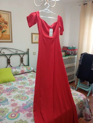Vestido rojo El Corte Inglés Talla S