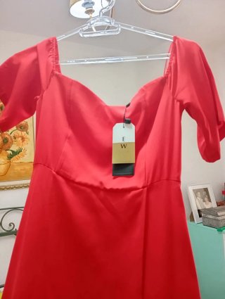 Vestido rojo El Corte Inglés Talla S