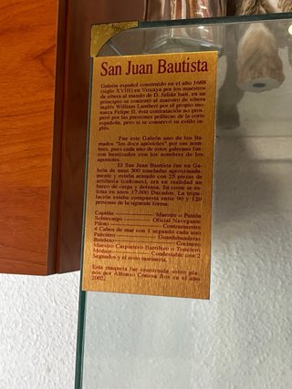 Maqueta Barco San Juan Bautista Hecha Mano