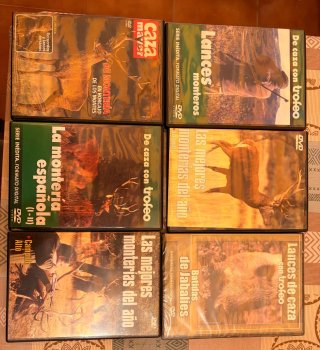 Lote 6 DVDs Documentales Caza