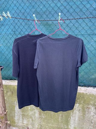 Lote 2 Camisetas Negras Talla S River Island