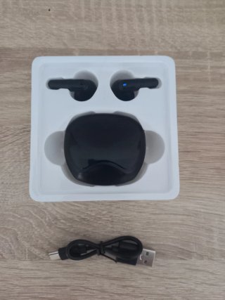 Auriculares TWS 2024 LED Negro/Gris