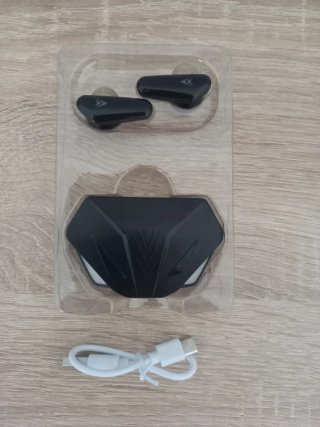Auriculares TWS 2024 LED Negro/Gris
