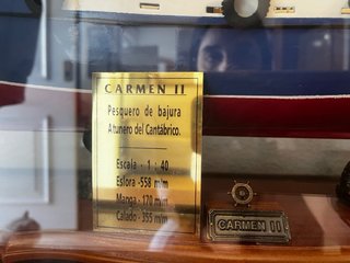 Maqueta Barco Pesquero Carmen II Hecha a Mano