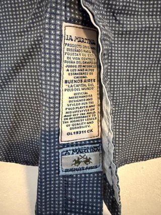Camisa La Martina Azul Marino XL