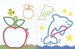 Libro para colorear con 8 pegatinas (2-3 años)