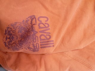 Polo Roberto Cavalli Uomo Arancione Taglia M