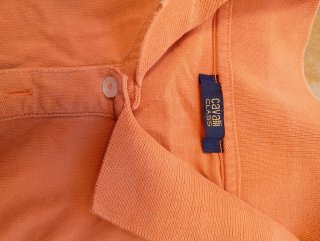 Polo Roberto Cavalli Uomo Arancione Taglia M