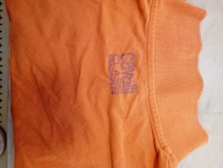 Polo Roberto Cavalli Uomo Arancione Taglia M