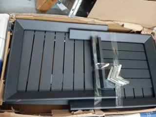Mesa extensible Chicreat aluminio negra