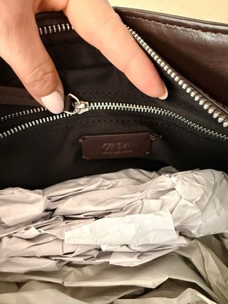 Bolso Zara marrón Hebillas