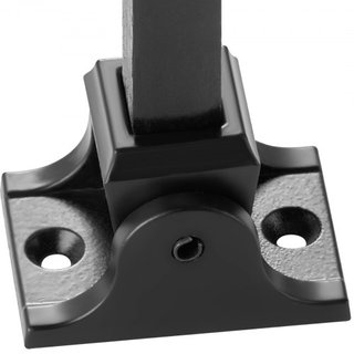Zapatos de Balustre de Aleación de Aluminio Balustres Cuadrados Balustre Espirales Forjados para Escalera Zapatos Inclinados con Agujeros para Tornillos para Balustres de Escalera de 1/2 Pulgada, ...