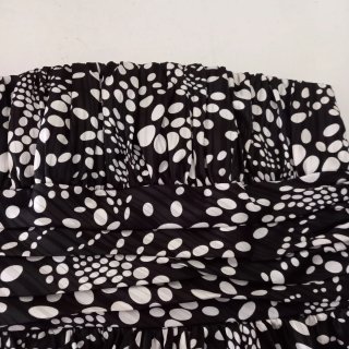 Vestido de fiesta negro y blanco