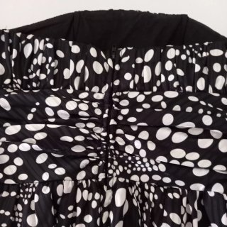 Vestido de fiesta negro y blanco