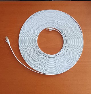 Cable Ethernet Cat7 Plano Blanco