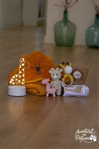 Canastilla personalizada regalo bebé selva