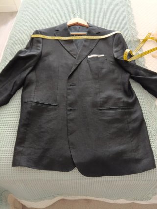 Blazer Massimo Dutti Navy Blue Uomo