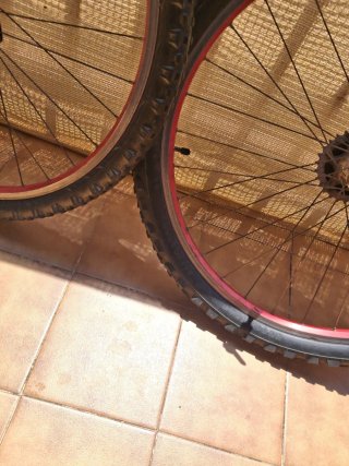 Ruedas MTB 26 con piñón trasero
