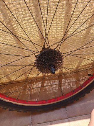 Ruedas MTB 26 con piñón trasero