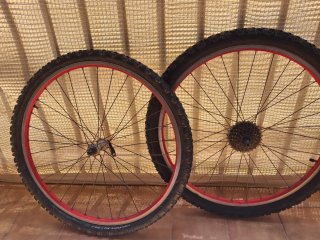 Ruedas MTB 26 con piñón trasero