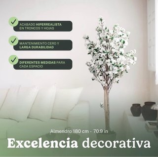Almendro artificial blanco