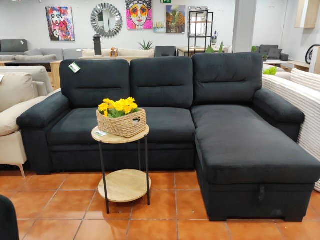 Sofá Cama Chaise Longue con Arcón 238cm
