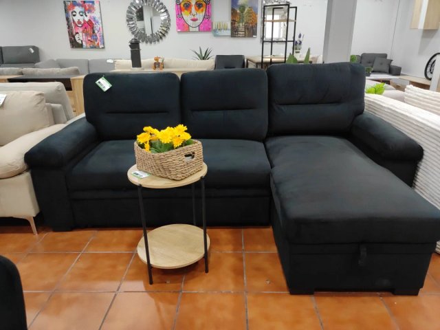 Sofá Cama Chaise Longue con Arcón 238cm