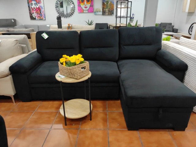 Sofá Cama Chaise Longue con Arcón 238cm