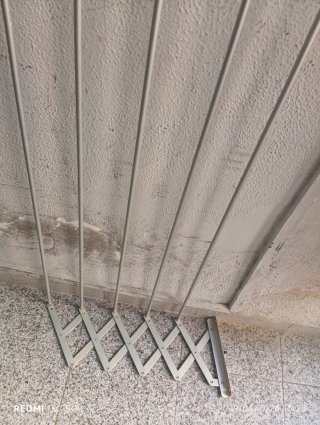 Tendedero Plegable Pared 1.80m Metal