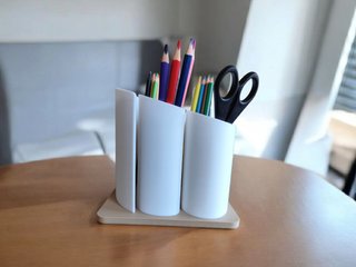 Organizador de escritorio curvo moderno