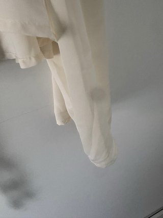 Blusa SHEIN blanca rota vaporosa talla S