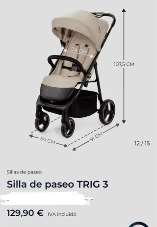 Silla de paseo kinderkraft Trig 3