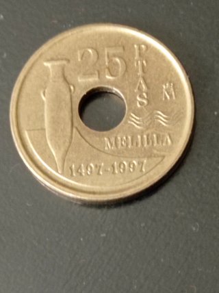 Moneda 25 Pesetas Melilla 1997