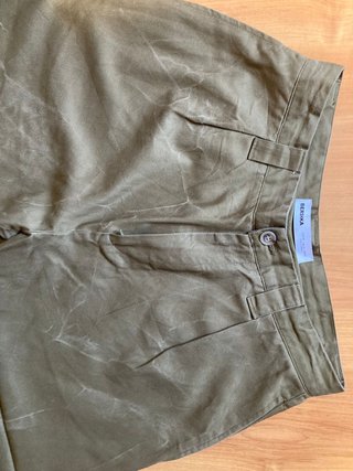 Pantalón Bershka Talla 40 Verde Oliva