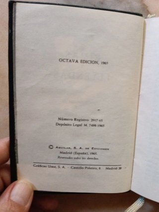 "Rimas y Leyendas" Bécquer. Colección CRISOL, 1965
