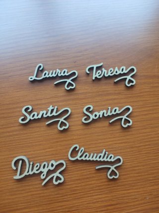 Marcacopas personalizados para bodas y/o eventos