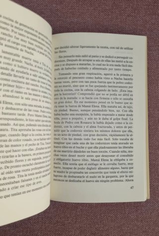 Libro: Como agua para chocolate - Laura Esquivel