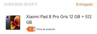 Xiaomi Pad 8 Pro Gris 12GB + 512GB