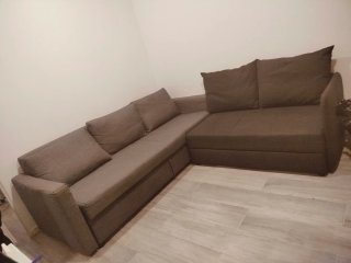 Sofá cama 3 plazas gris