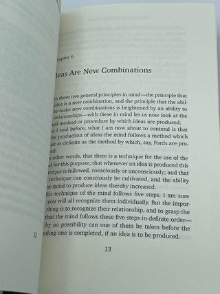 A Technique for Producing Ideas