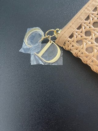 Pochette Dior intrecciata beige mai usata