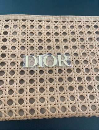 Pochette Dior intrecciata beige mai usata