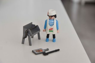 Playmobil cuoco con barbecue