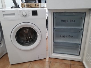 Oferta Nevera y Lavadora Blanca