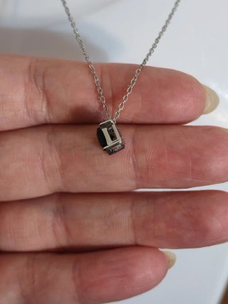 Collana Punto Luce Verde Argento