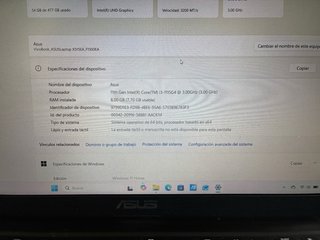 Portátil Asus F1500E Intel i3 11th Gen. 8 ram