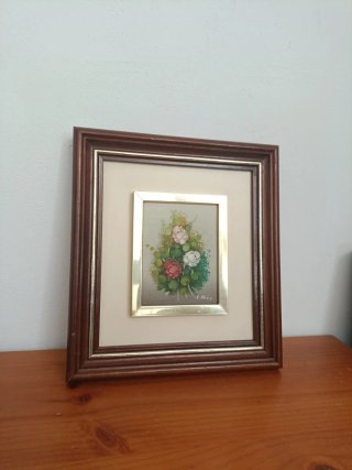 Cuadro Óleo Flores Pequeño