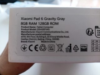 Xiaomi Pad 6 Gris 8GB RAM 128GB ROM